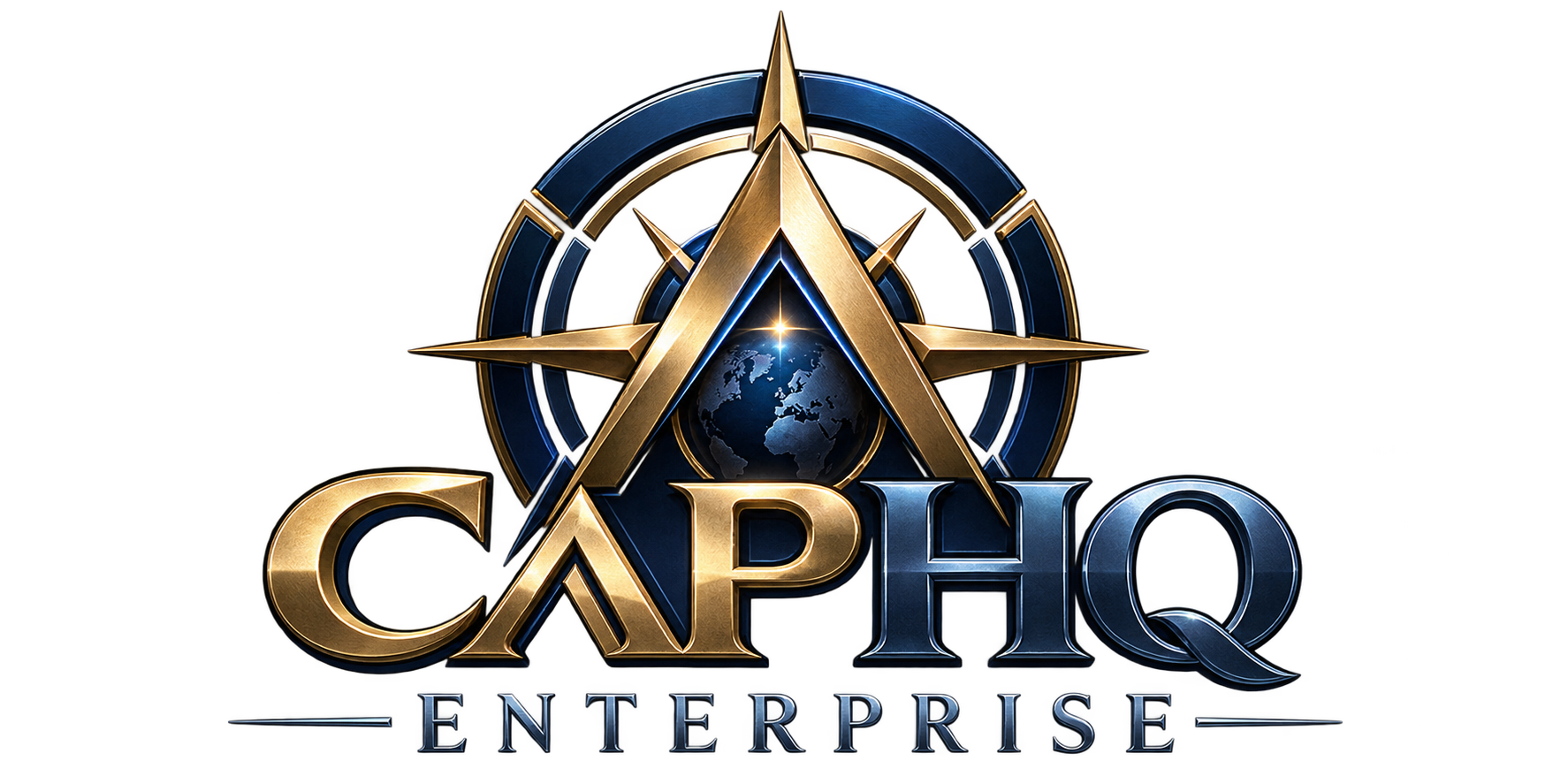 CAP HQ Enterprise compass and globe identity